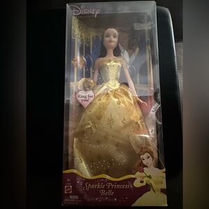 Disney Belle Doll in Glittering Gold Gown
